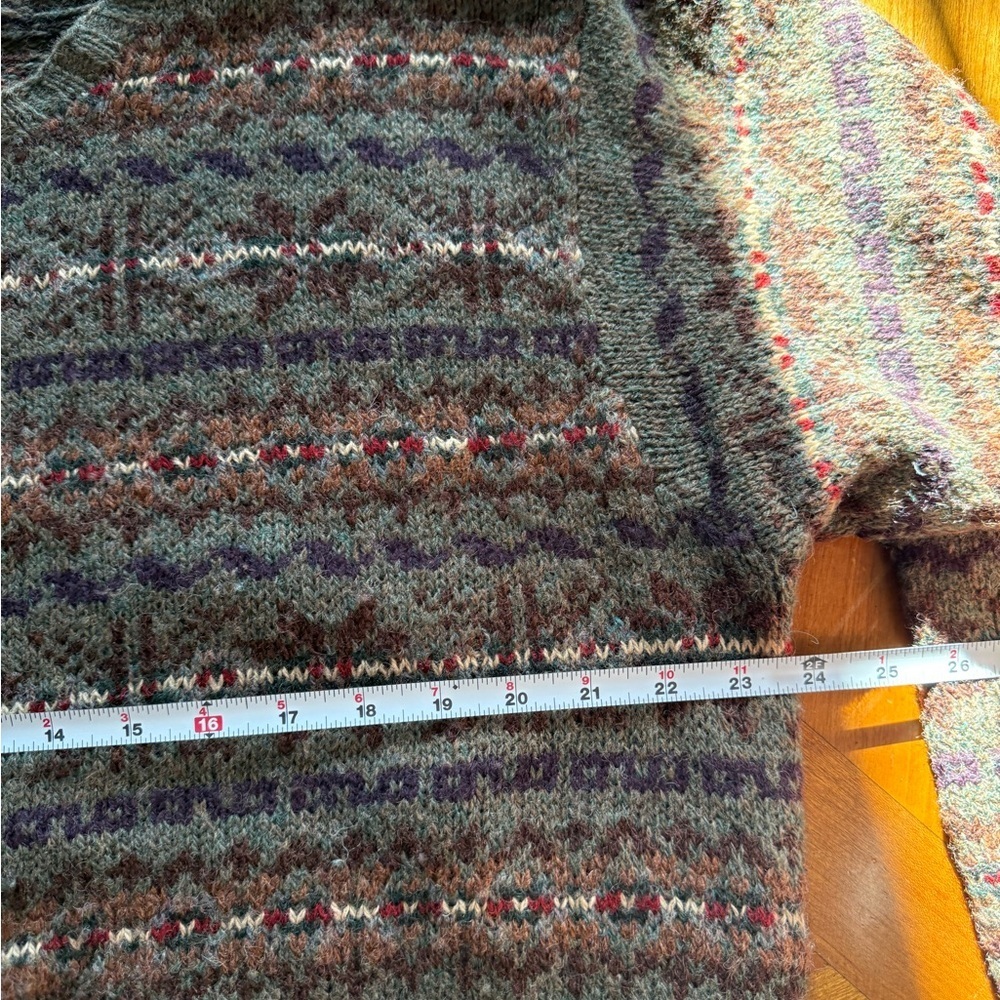 Vintage Ralph Lauren 100% Wool Hand knit Fair Isle Knit - Picture 7 of 9